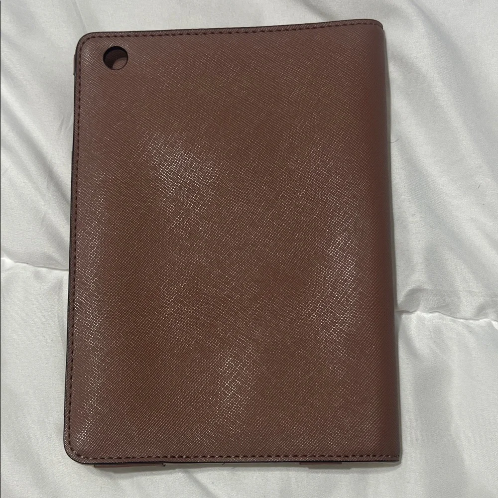 Michael Kors mauve Leather iPad mini holder with Gold Logo